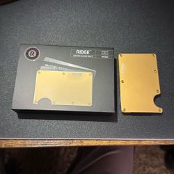 Ridge Wallet (real 24k Gold)