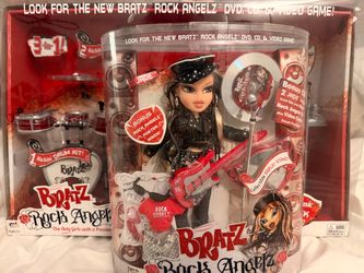 VINTAGE 2005 Bratz Rock Angelz JADE Doll & Drum Kit Playset Bundle - Both NIB Sealed