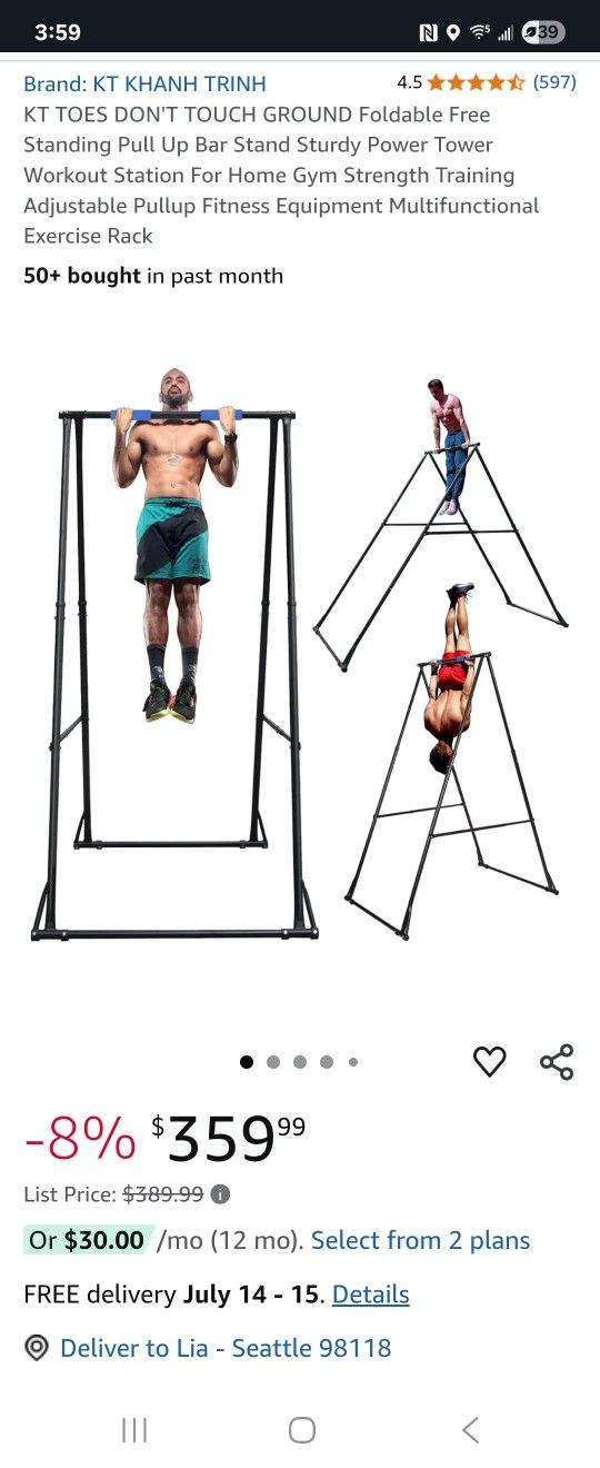 Pull Up Bar Tower Swing