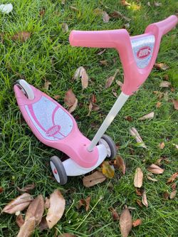 Pink scooter