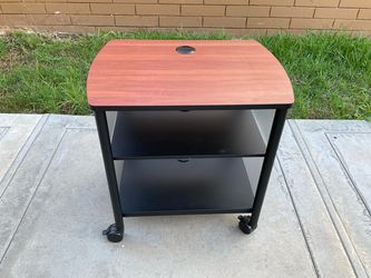 Printer stand with shelves