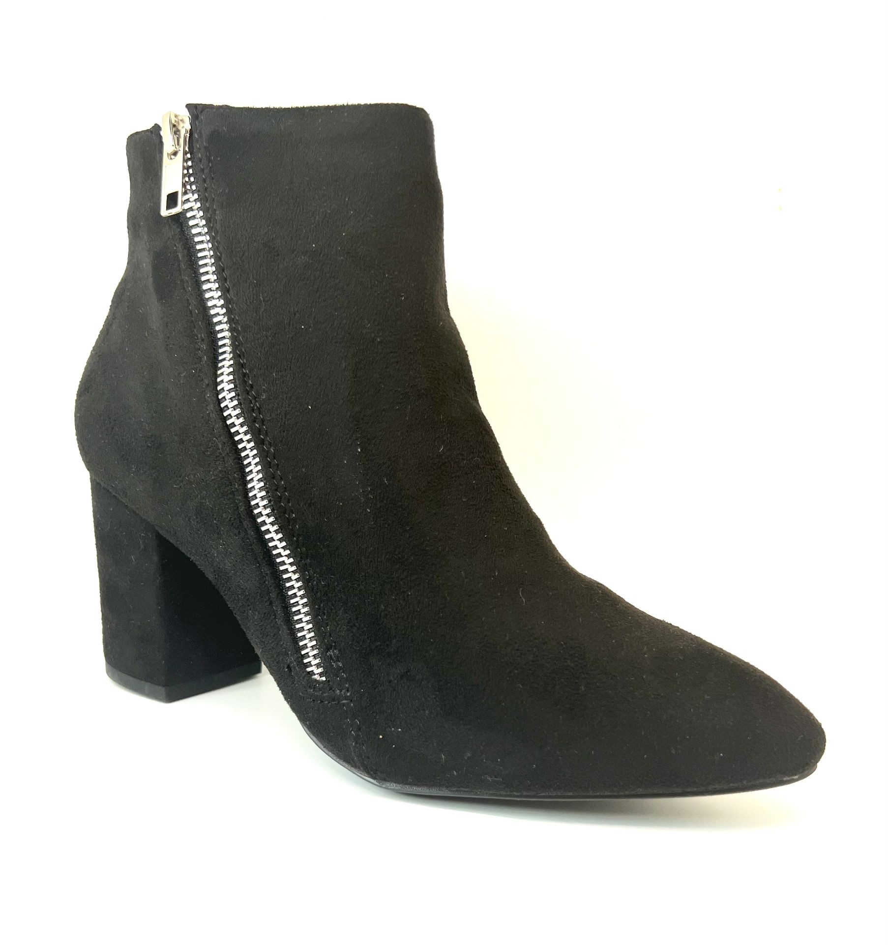 Black Dressy Suede Bootie New In Box