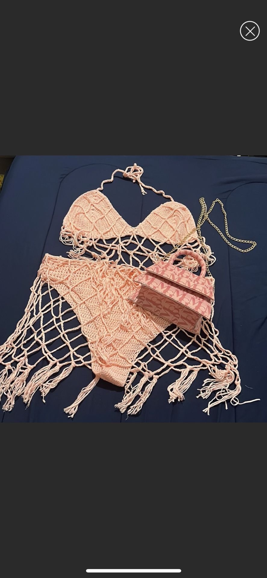 Pink Bikini Set Comes With Missguided Mini Bag