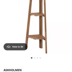 Ikea ASKHOLMEN Plant stand, dark brown Corner Shelves