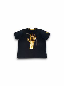 Nike Kobe Bryant M90 X-Ray Shirt Broken Not Beaten Black Gold 2XL Dri-Fit