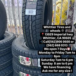 SET OF NEW TIRES LT235/80R17 ATTURO AT , INCLUDING MOUNTING AND BALANCING. ASK ME FOR ANY SIZE OR BRAND