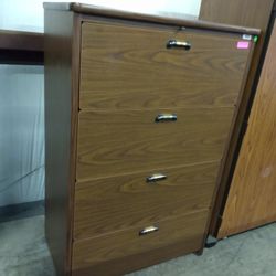 OFFICE/HOME FILE CABINET 4 DRAWERS LATERAL WOODEN FILE 