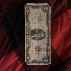 1953 Red Certificate Two Dollar Bill!