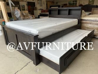 Full Twin Trundle And 2 Foam Mattresses 