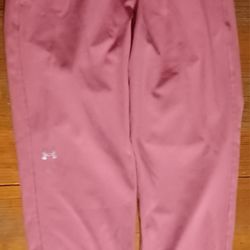 Women's Size XS Under Armour Leggjngs Pink Workout  Pockets