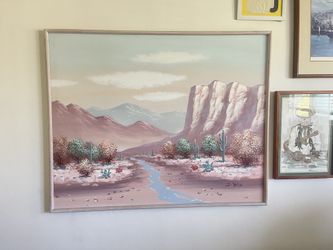 Huge Art Landscape Framed