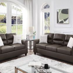 2 Pc Sofa And Loveseat Set 