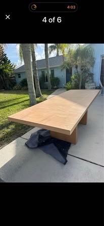 Custom dining table