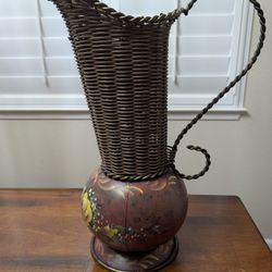 17.5 Vintage Floor Vase