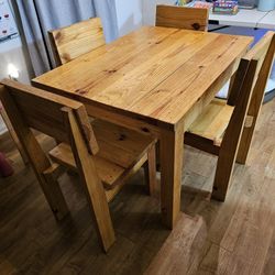 Wooden Table And Chairs