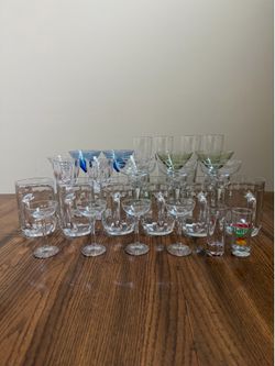 Glassware: Various