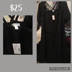 Women’s plus size black dress