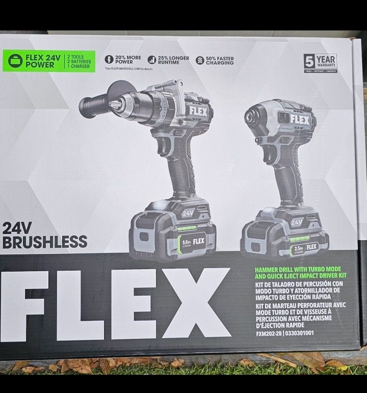 Flex 24v Power Drills Set