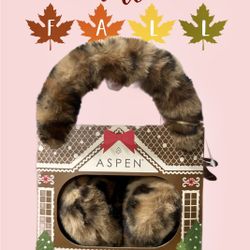 Aspen cozy comfort adjustable faux fur earmuffs.