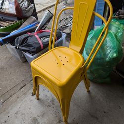 Yellow Metal Chairs