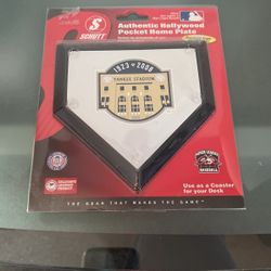 NY Yankees Stadium Final Season 1923 • 2008 5” Pocket Mini Home Plate (Coaster) 