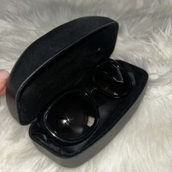 Salvatore Ferragamo Black Sunglasses with Case