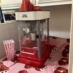 Nostalgia Kettle Popcorn Machine Holleywood Cinema Model HKP200 