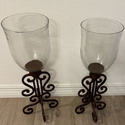 Candle Holders-wrought Iron