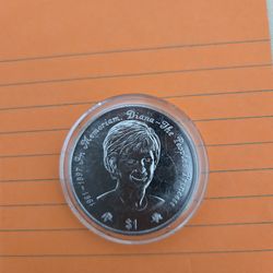 PRINCESS  DIANA  SILVER $1 COIN