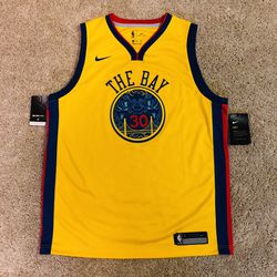 Nike NBA Golden State Warriors Steph Curry Chinese Heritage The Bay Jersey  4T