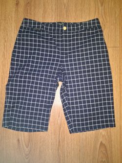 Ralph Lauren Active Shorts Size 4 Small Navy Windowpane