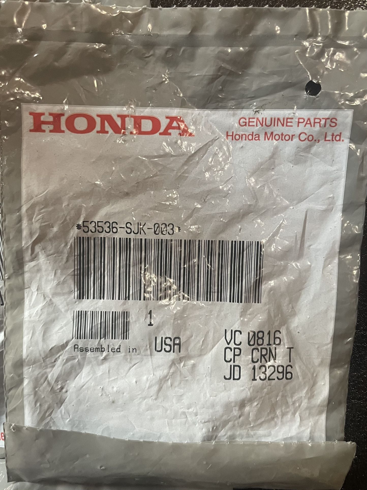 Honda Inner Tie Rod Lock | 53536-SJK-003 | 2 For $10