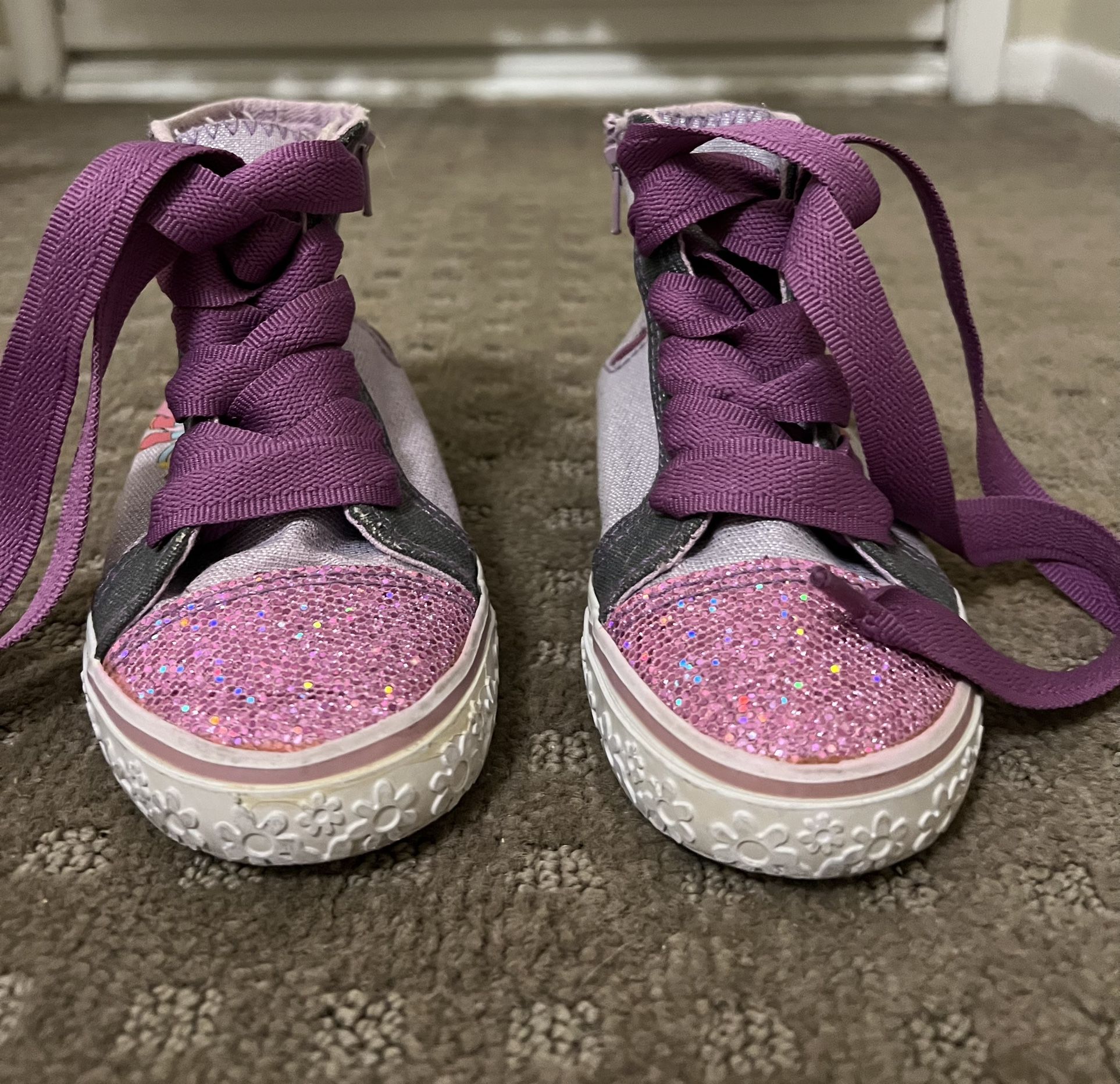 Dora The Explorer Purple High Top Toddler Shoes Size 9