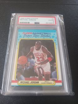 1988 Michael Jordan #7 Fleer sticker