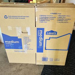 Moving Boxes - 4 Large, 13 Medium (Used But Still Good)