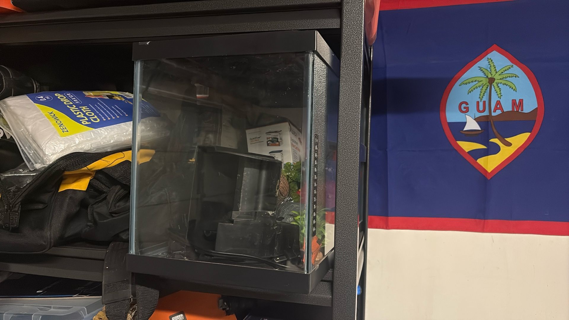 Fish Tank With Some Decor