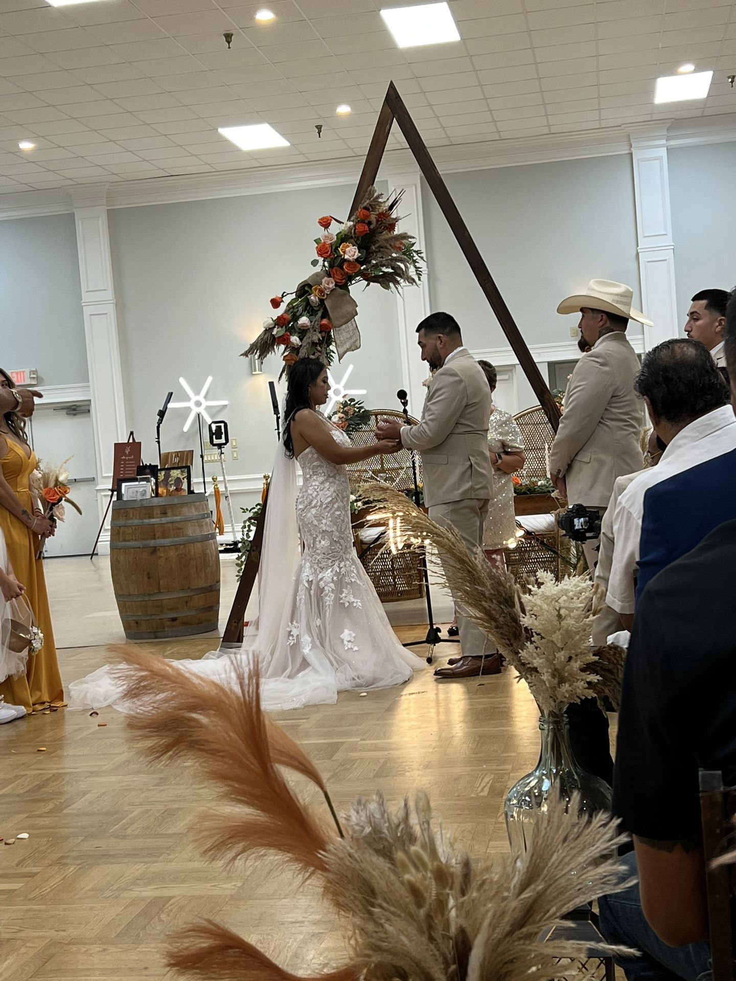 Terracota wedding decor