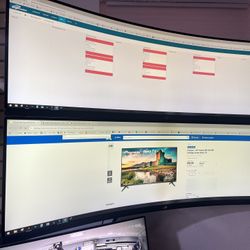 2 4k 49” Monitor Cruce 