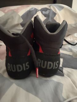 Rudis Wrestling Shoes Black and Red