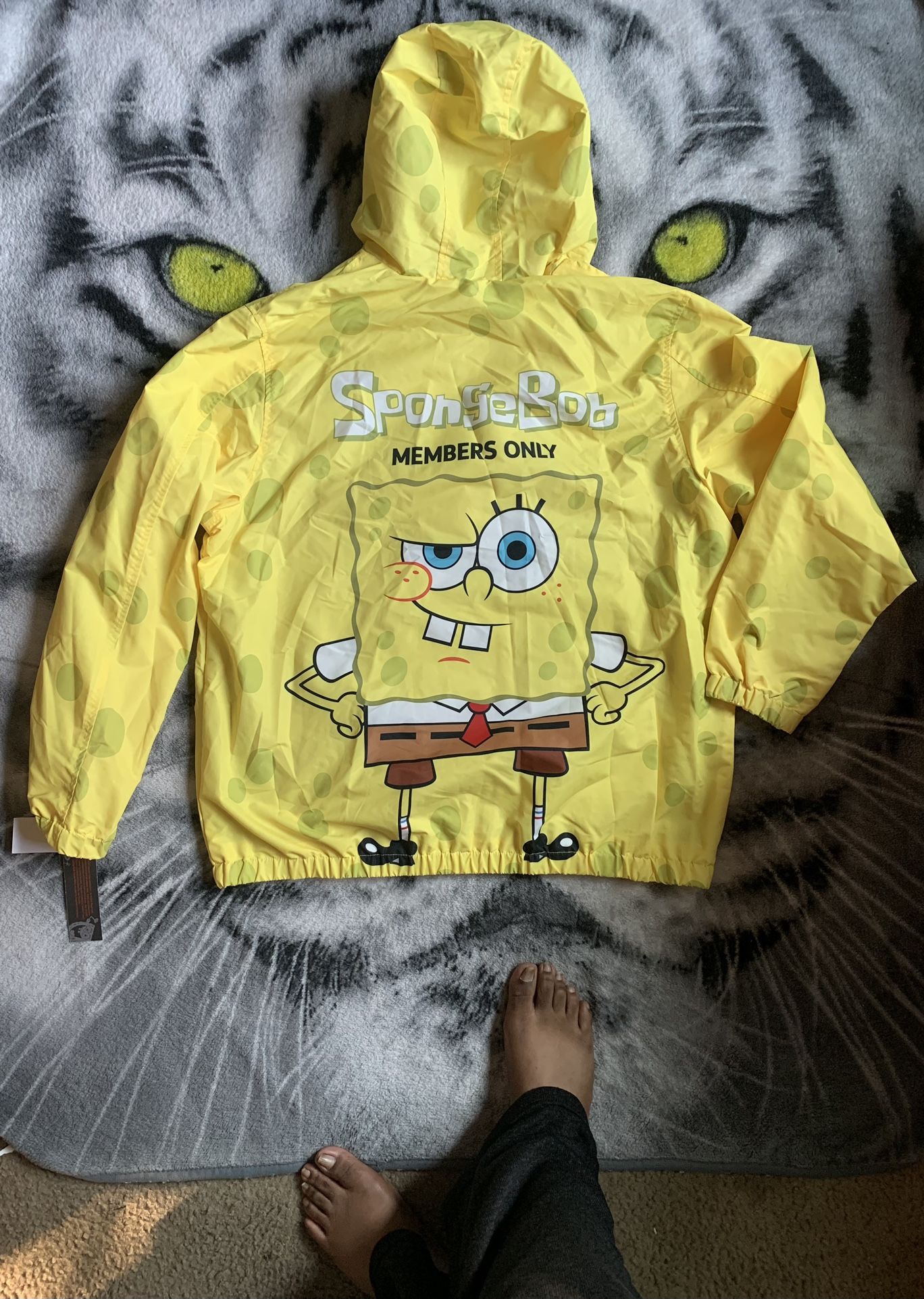 Rare Vintage Members Only SpongeBob SquarePants Windbreaker Jacket