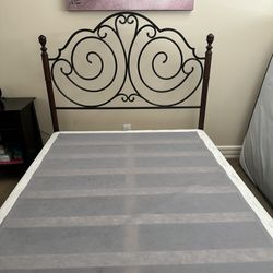  Iron Bed Frame And Spring Box 