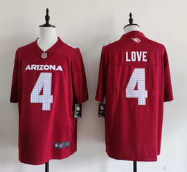 Men's Arizona Cardinals #4 Jeremiyah Love Limited Stitched Football Red Jersey