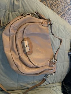 Leather Coach cross body purse