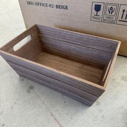 Wood storage box