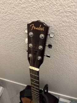 Fender guitar with stand