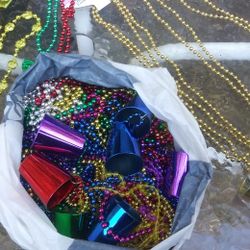 Huge Lot Of New Marti Gra Beads 
