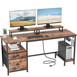 NEW & UNOPENED 55" Computer Desk with Drawers