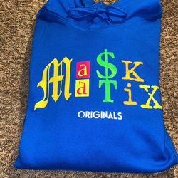 Blue Ma$KMatix OG hoodie