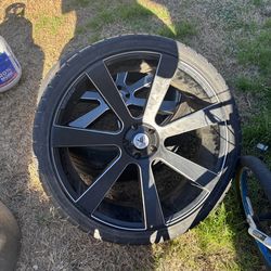 Ashanti rims 26 inches. Good good tires.