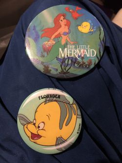 Little Mermaid buttons
